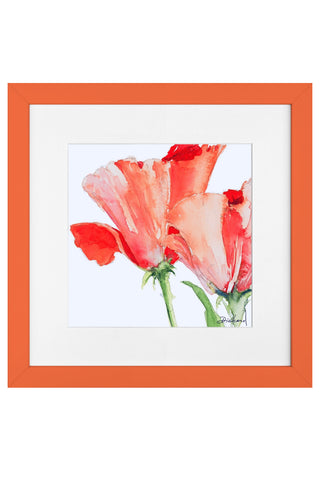 Tulips with Orange Frame